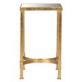 Safavieh Halyn End Table- Antique Gold Leaf - 20.4 x 12.1 x 12 in. FOX2567A